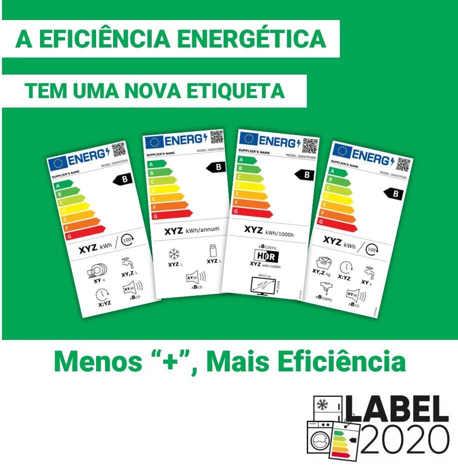 Nova etiquetagem energética para eletrodomésticos